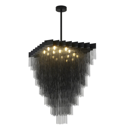 Bethel International in Satin Black Chandelier Model: IMG12C31BK