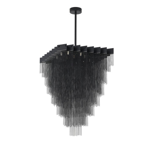 Bethel International in Satin Black Chandelier Model: IMG12C31BK