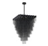 Bethel International in Satin Black Chandelier Model: IMG12C31BK