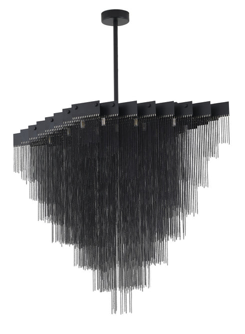 Bethel International in Satin Black Chandelier Model: IMG13C39BK