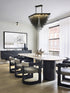 Bethel International in Satin Black Chandelier Model: IMG14C47BK