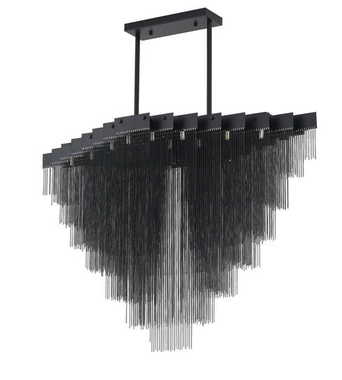 Bethel International in Satin Black Chandelier Model: IMG14C47BK