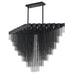 Bethel International in Satin Black Chandelier Model: IMG14C47BK