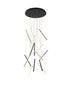 Bethel International in Satin Black LED Chandelier Model: LTY01C32BLK