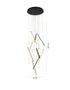 Bethel International in Satin Black LED Chandelier Model: LTY02C24BLK