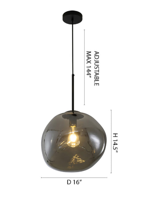 Bethel International in Satin Black Pendant Model: KAC14