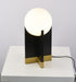 Bethel International in Satin Brass and Black Table Lamp Model: MU134CT16BR