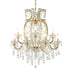 Bethel International in Satin Brass Chandelier Model: LA4307C38BR