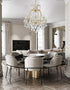 Bethel International in Satin Brass Chandelier Model: LA4307C38BR