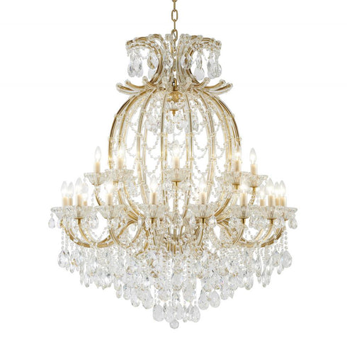 Bethel International in Satin Brass Chandelier Model: LA4307C42BR