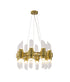 Bethel International in Satin Brass Chandelier Model: MU130C24BR