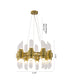 Bethel International in Satin Brass Chandelier Model: MU130C24BR