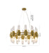 Bethel International in Satin Brass Chandelier Model: MU131C32BR