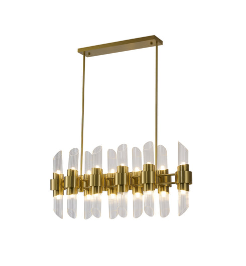 Bethel International in Satin Brass Chandelier Model: MU132C38BR