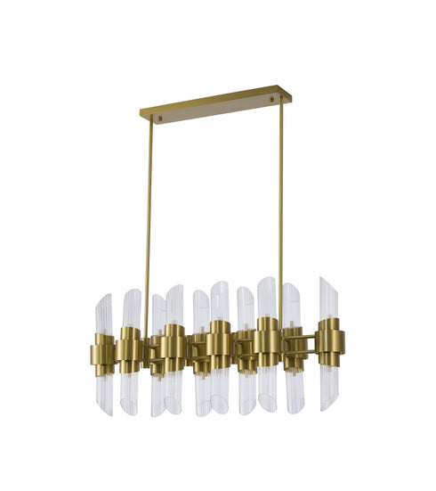 Bethel International in Satin Brass Chandelier Model: MU132C38BR