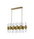 Bethel International in Satin Brass Chandelier Model: MU132C38BR