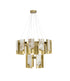 Bethel International in Satin Brass LED Chandelier Model: MU124C18BR