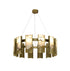 Bethel International in Satin Brass LED Chandelier Model: MU125C12BR