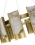 Bethel International in Satin Brass LED Chandelier Model: MU125C12BR
