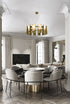 Bethel International in Satin Brass LED Chandelier Model: MU125C12BR
