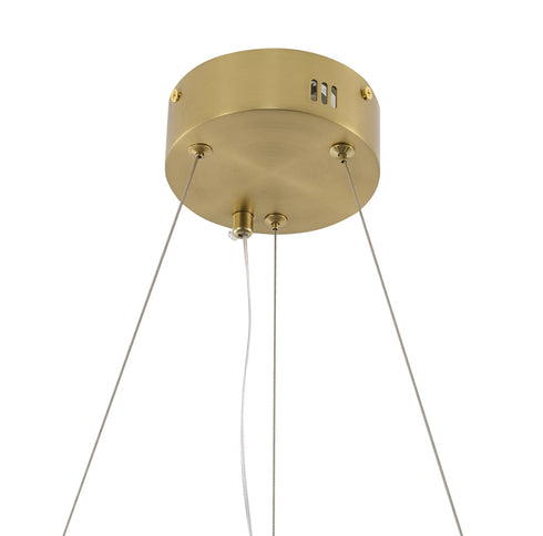Bethel International in Satin Brass LED Chandelier Model: MU126C9BR