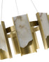 Bethel International in Satin Brass LED Chandelier Model: MU126C9BR