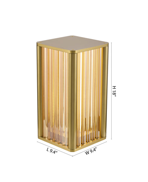 Bethel International in Satin Brass LED Table Lamp Model: MU138T20BR