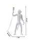 Bethel International in White Standing Resin Monkey Plug In Table Lamp Model: DLS79T18W