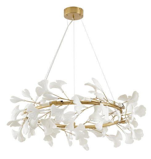 Bethel International Round in Brass Frame Chandelier Model: CX02C31BR
