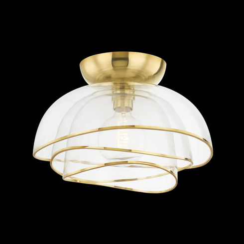 Corbett 1 Light Flush Mount Model: 358-17-VPB