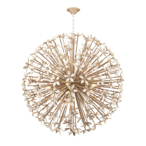 Corbett CORFU Chandelier in Ivory Coco Finish Model: 511-40-IYC