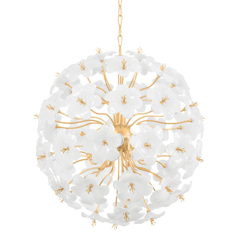 Corbett HYGEA Chandelier in Gold Leaf Finish Model: 367-33-GL
