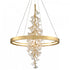 Corbett Jasmine Chandelier in Gold Leaf Finish Model: 268-72-GL