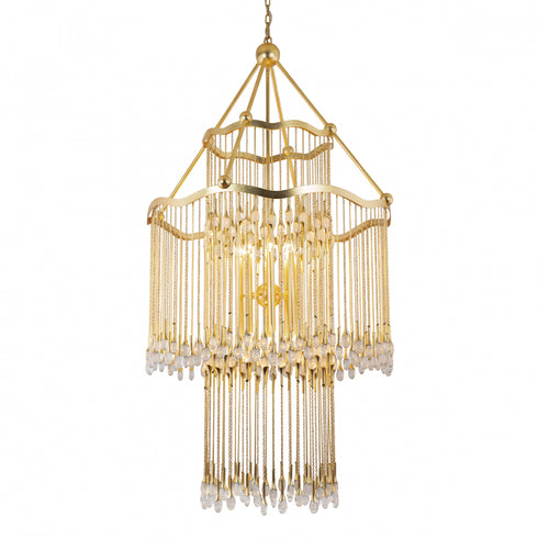 Corbett Kiara Chandelier in Gold Leaf Finish Model: 286-716-GL