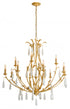 Corbett Prosecco Chandelier in Gold Leaf Finish Model: 293-012-GL