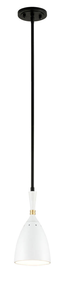 Corbett Utopia Pendant in Black Brass Off White Shades Finish Model: 281-41