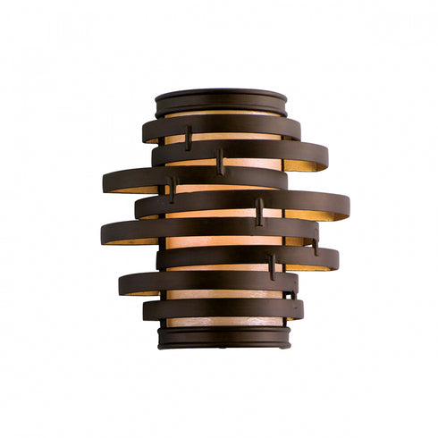 Corbett Vertigo Wall Sconce in BRONZE AND GOLD LEAF Finish Model: 113-11