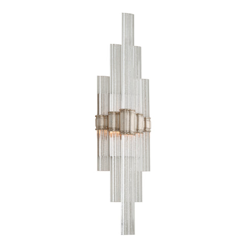 Corbett Viola Wall Sconce in Warm Silver Leaf Finish Model: 236-12-WSL