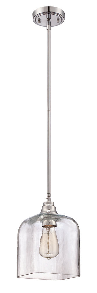 Craftmade 1 Light Mini Pendant With Clear Glass in Chrome Finish Model: P301CH1