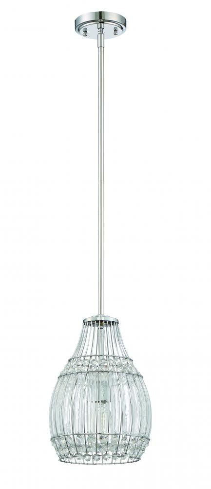 Craftmade 1 Light Mini Pendant with Rods in Chrome Model: P595CH1