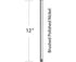 Craftmade 12 Inch Downrod in Aged Bronze Brushed Model: DR12ABZ