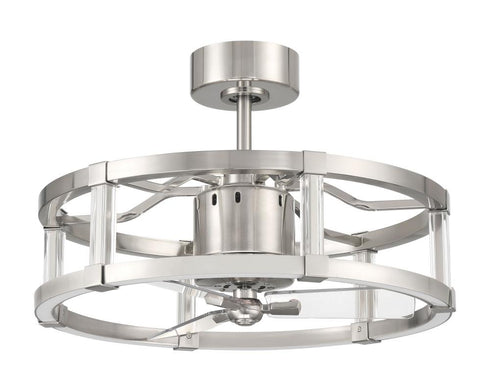 Craftmade 18 Inch Alexis in Brushed Polished Nickel With Clear Acrylic Blades Model: ALS24BNK3