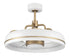 Craftmade 20 Inch Taylor in Flat Blac Satin Brass With Clear Acrylic Blades in Flat Black / Satin Brass Finish Model: TYL24FBSB3