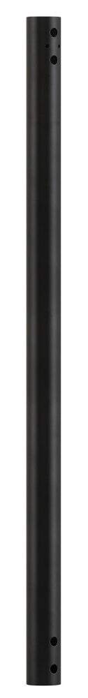 Craftmade 24 Inch Downrod for PRT144FB6 1.25 Inch Diameter in Flat Black Finish Model: DRP24FB