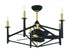 Craftmade 24 Inch The Reserve 32 Inch Flat Blac Satin Brass With Flat Black Blades in Flat Black / Satin Brass Finish Model: RSV32FBSB5