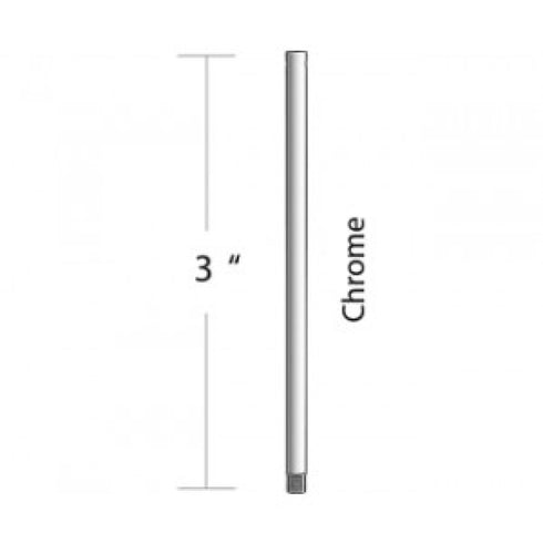Craftmade 3 Inch Downrod in Aged Bronze Brushed Finish Model: DR3ABZ