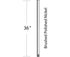 Craftmade 36 Inch Downrod in Aged Bronze Brushed Model: DR36ABZ