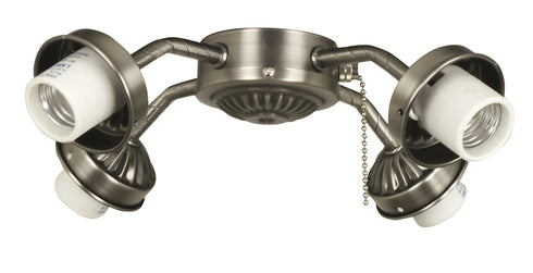 Craftmade 4 Light Candelabra Base Fitter in Antique Nickel Finish Model: EUB42AN