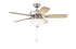 Craftmade 42 Inch Twist N Click in Brushed Polished Nickel With As Mahogany Blades Model: TCE42BNK5C1