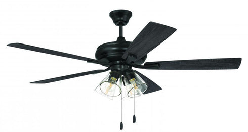 Craftmade 52 Inch Eos Clear 4 Light in Brushed Polished Nickel With Brushed Nicke Greywood Blades Model: ECF104BNK5-BNGW